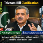 alt="Azam Nazeer Tarar addressing media after telecom bill meeting"