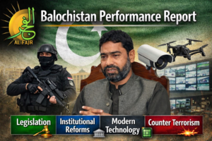 “Balochistan Home Department showcasing security, technology, and institutional reforms under Sarfaraz Bugti’s leadership.”
