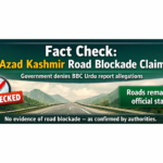 ‘Azad Kashmir Road Blockade Claims Denied’”