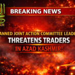 alt="Azad Kashmir traders expressing concern after threats from banned group"