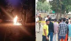BJP leader burned alive in India sand dispute car attack