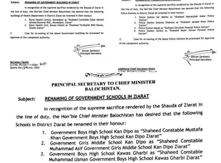 Agreement Reached Between Balochistan Government and Quetta Dharna Committee