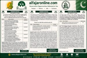 Advertisement Govt of Balochistan tender notices