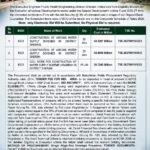 Public Health Engineering Division Sherani tender notice for construction of various water supply schemes under Special Development Initiative Fund 2026-27