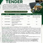 Balochistan Livelihood Promotion Programme tender notice 2026 for blacktop road and flood irrigation channel construction works