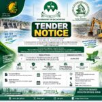 Tender notice for Irrigation Division Shaheed Sikandar Abad Surab flood protection bund wall construction project worth PKR 10 million