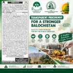 CCPO Quetta tender notice for supply of food items with 2 percent bid security and bid submission deadline of 12 October 2026