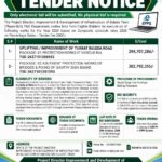 Turbat Buleda Road tender notice 2026 issued by Balochistan P&D Department for road protection and bridge improvement works.