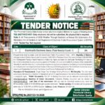 Provincial Library Balochistan tender notice 2026 for the procurement of electrical and electronic items,